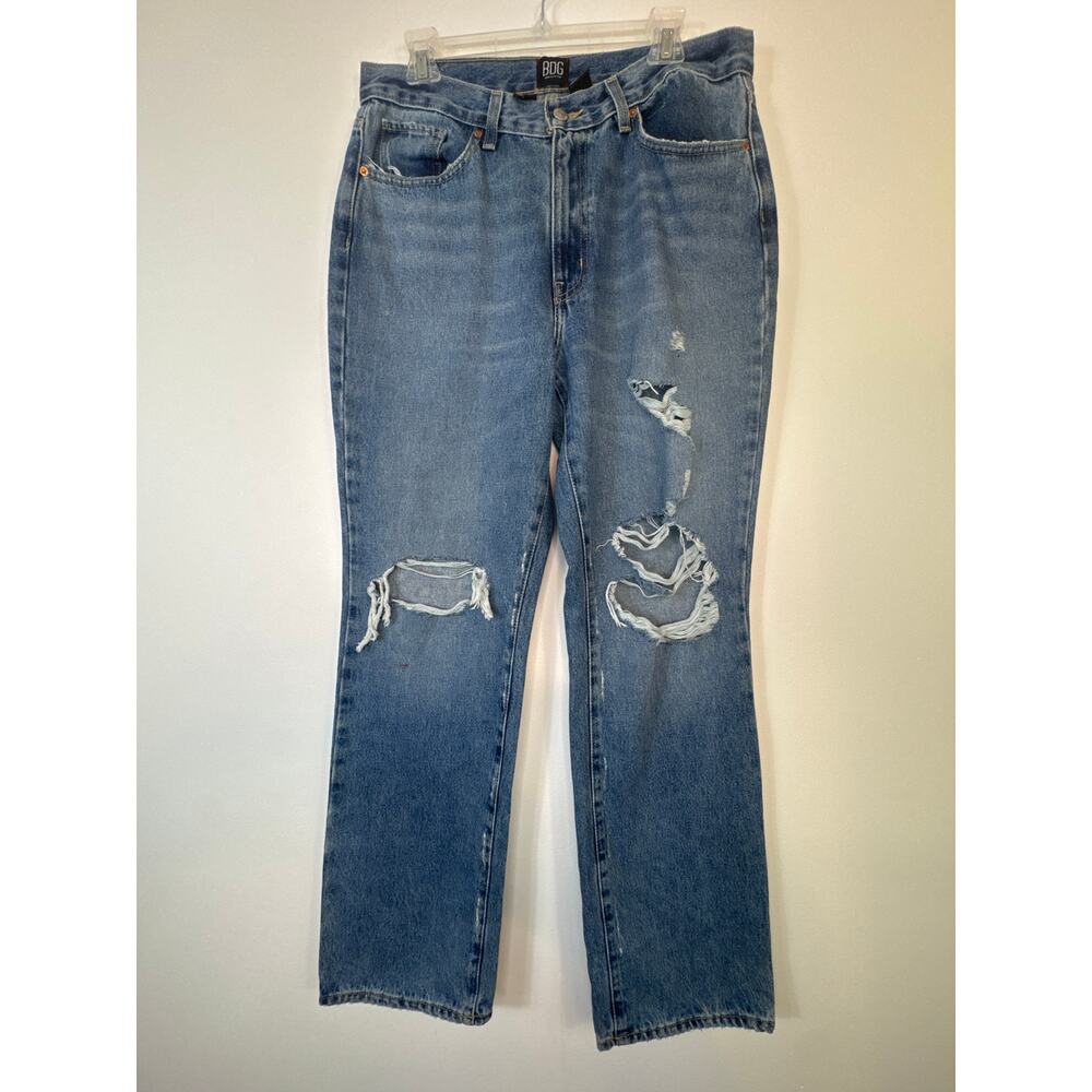 BDG Urban Outfitters High Rise Distressed Bootcut Jeans 32 Streetwear Casual
